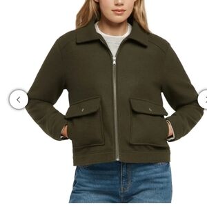 Banana Republic Women's Green Polyester Jacket Size M